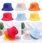 Childrens Summer  Bucket Hat Fisherman’s Cap Sun Protection Solid Color Breathable Cap
