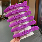 6 Pcs Alligator Hair Clip Salon Hair Accessory Solid Color Hair Pins Style