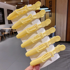 6 Pcs Alligator Hair Clip Salon Hair Accessory Solid Color Hair Pins Style