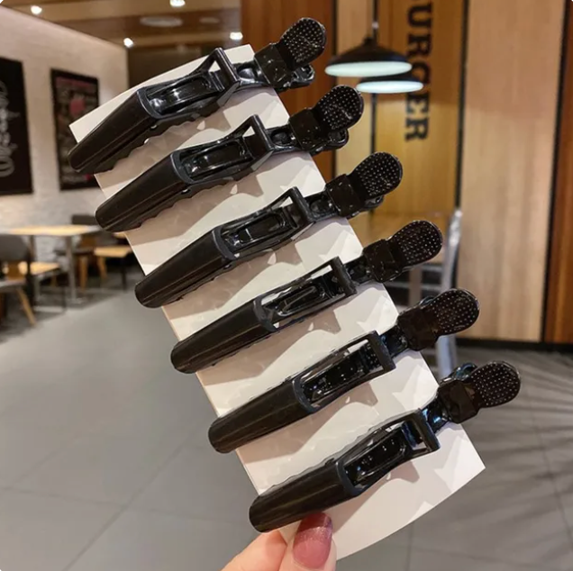 6 Pcs Alligator Hair Clip Salon Hair Accessory Solid Color Hair Pins Style