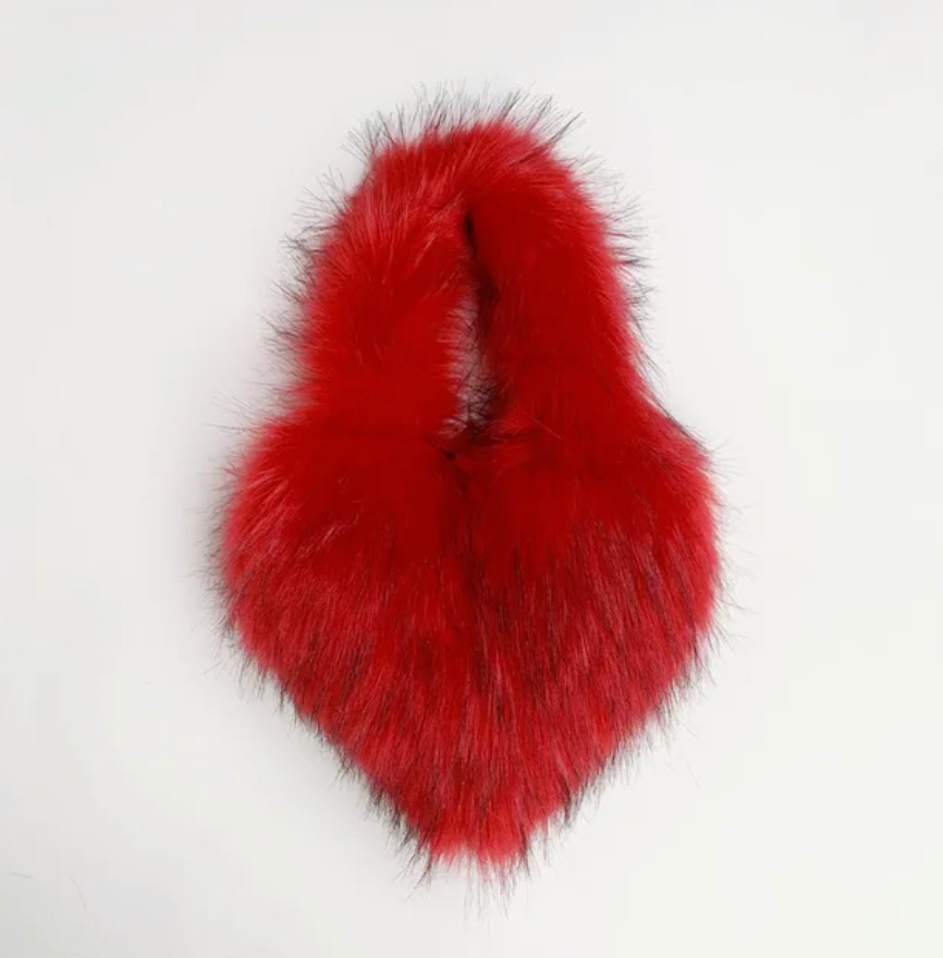 Plush Womans Handbag Heart Faux Fur Shoulder Bag Hand bag Love Tote Bag