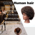 Afro Natural Hair Mannequin Styling Practice Bradding Hair Kit