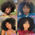 Glueless Kinky Curly 1B Jerry Curl 180% Density Afro Kinky Curly Human Hair Natural Hair Wig