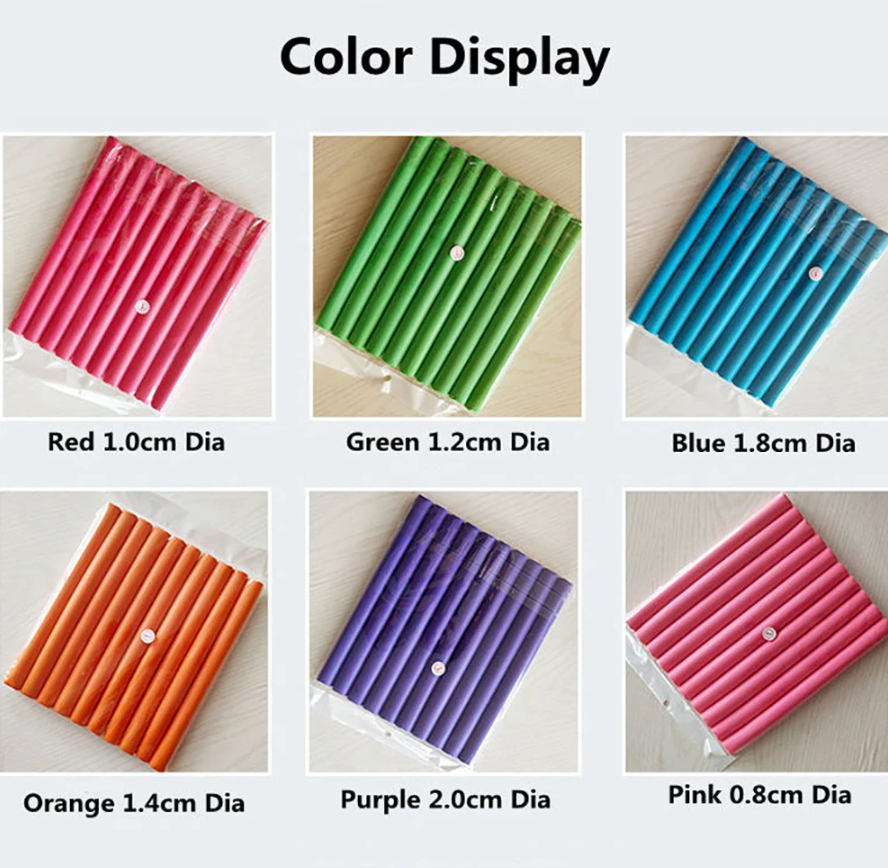 Flexible 42 Pcs Set Curling Rods Flexi Heatless Hair Curl set