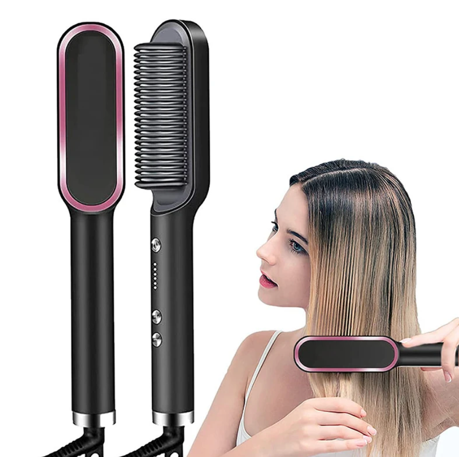 Hair Comb Straightener Styling Safty Hot Comb Flat Iron Hair Straightener  rush