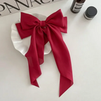Large  Fashion Accessory Elegant Solid Color Hair Bow