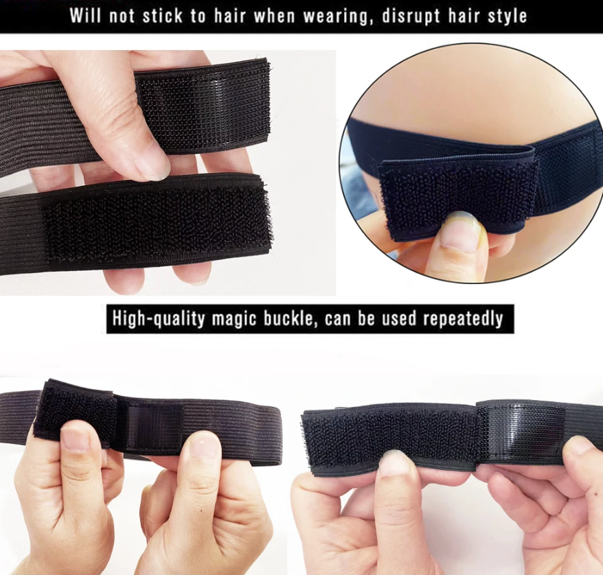 1/3 Pcs Adjustable Wig Melt Lace Band Elastic Wig Fashion Design Hair Accessory