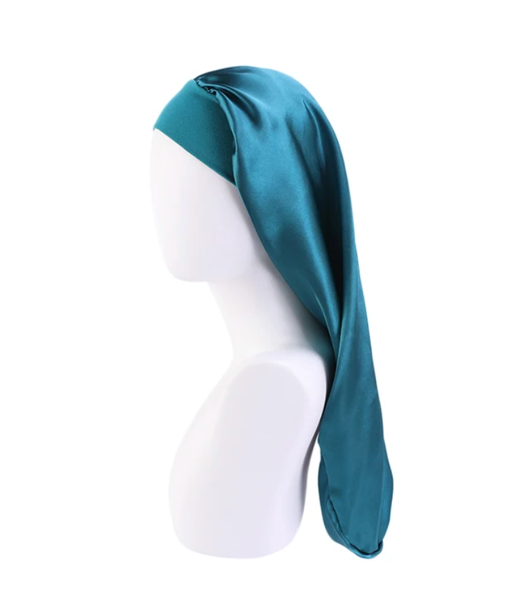 Long No Tie Sleeping Bonnet Womans Hair Protection Night Cap