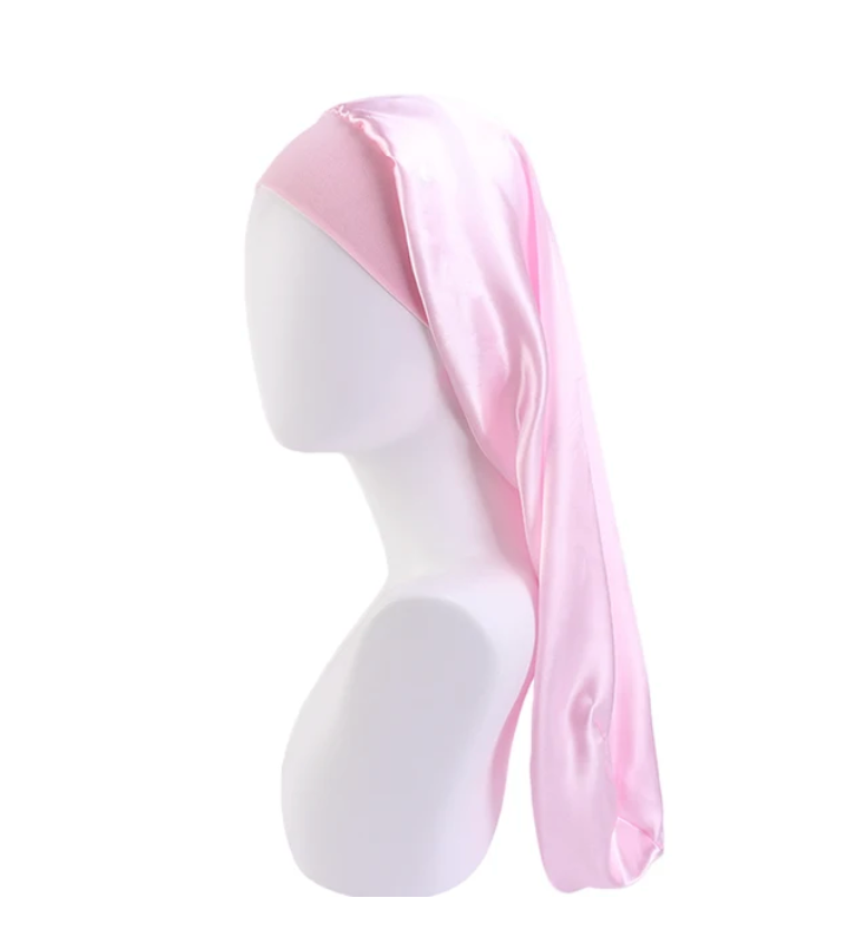 Long No Tie Sleeping Bonnet Womans Hair Protection Night Cap