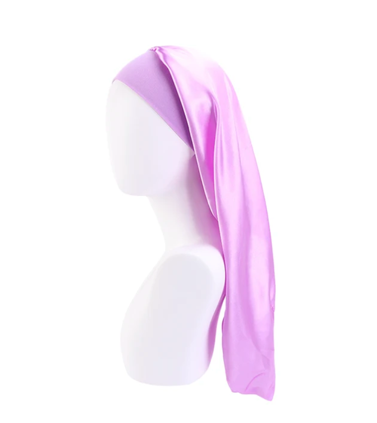 Long No Tie Sleeping Bonnet Womans Hair Protection Night Cap
