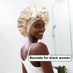 Reversable Double Sided Sleeping Bonnet Womans Night Tie Knot Sleep Cap