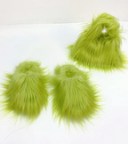 Fuzzy Faux Fur Shoulder Bag Tote Womans Plush Crossbody Handbag With Chain