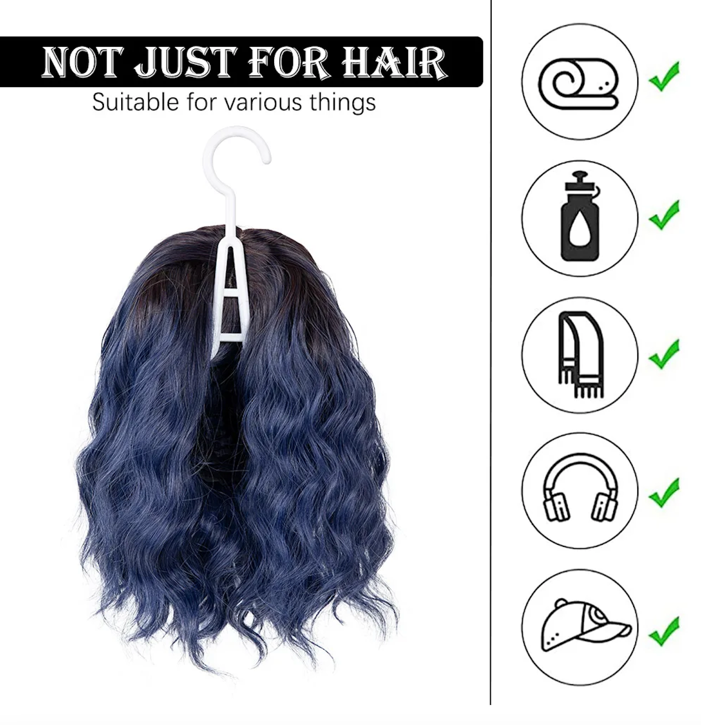 Wig Storage Bag 5/10 Pcs Set Bag With Hanger Hair Storage Case Holder