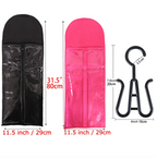 Wig Storage Bag 5/10 Pcs Set Bag With Hanger Hair Storage Case Holder