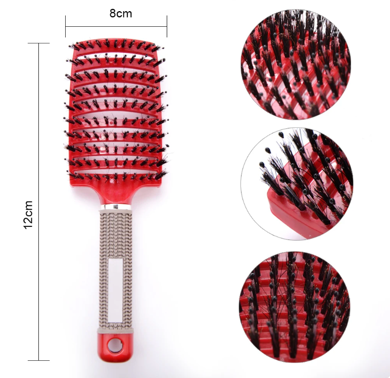 Scalp Massage Detangling Nylon Hair Brush Salon Hairdressing Styling Tool