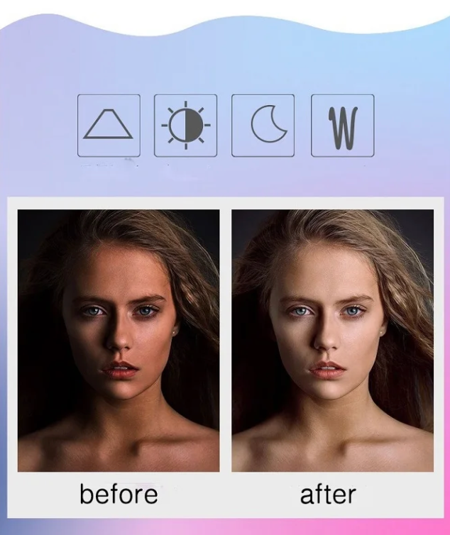 Mini Selfie Light Portable Photo Enhancer LED Beauty Light Phone Attachment