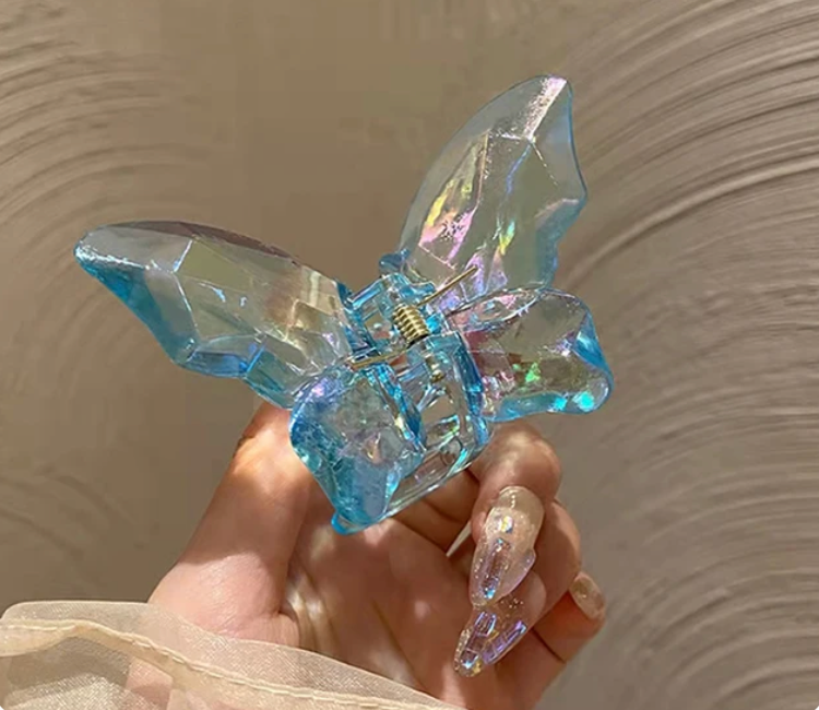 Butterfly Woman Acrylic Hair Claw Clip Girls Large Butterfly Clip