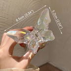 Butterfly Woman Acrylic Hair Claw Clip Girls Large Butterfly Clip