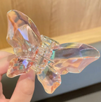 Butterfly Woman Acrylic Hair Claw Clip Girls Large Butterfly Clip