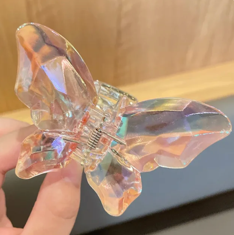 Butterfly Woman Acrylic Hair Claw Clip Girls Large Butterfly Clip