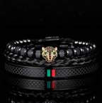 Mens Handmade Stainless Steel 3Pcs Bracelet Jewelry