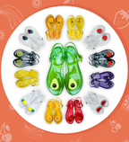 Summer Trending Fruit jelly Slides Fashion Pool Beach Strap Flip Flop Outdoor Non-slip Buckle Sandals