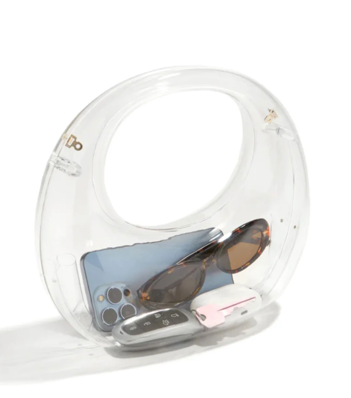 Womans Handbag Crossbody Clear Opaque Acrylic Clutch Crossbody Bag Accessory