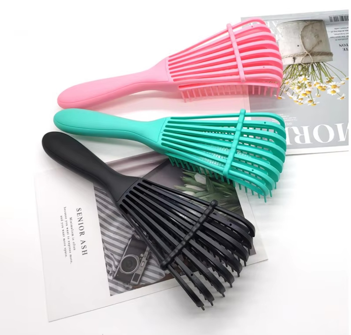 Scalp Massage Detangling Brush Curly Hair Styling Tool Wet Hair Kinky Curl Hairdressing  Brush