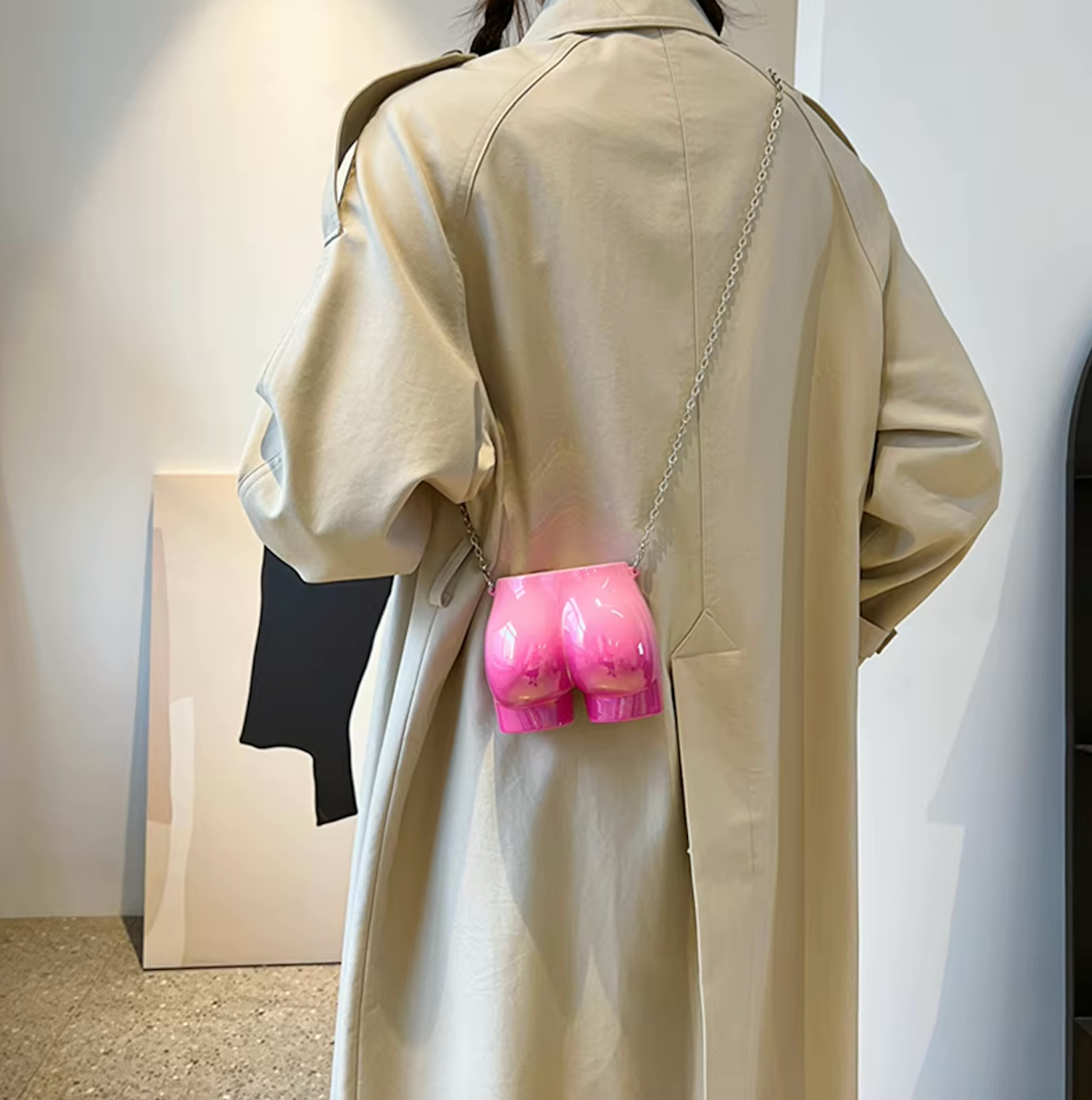 MINI Hip Body Butt Trending Handbag Womans Fashion Cross Body Chain Clutch Purse