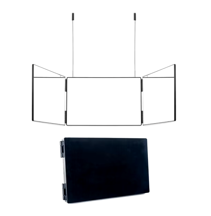 3 Way Adjustable Trifold Mirror Solo Styling Portable Wall Door Mount Mirror