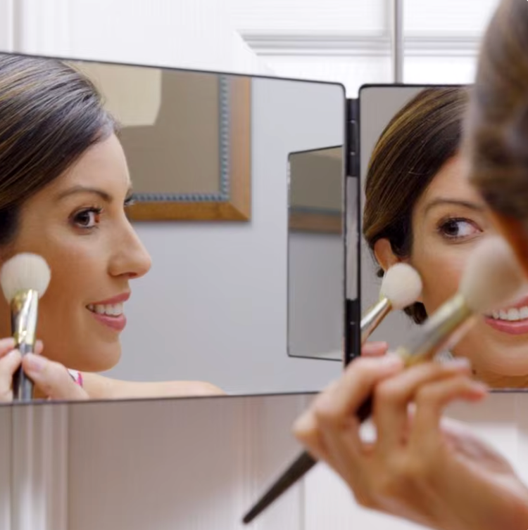 3 Way Adjustable Trifold Mirror Solo Styling Portable Wall Door Mount Mirror