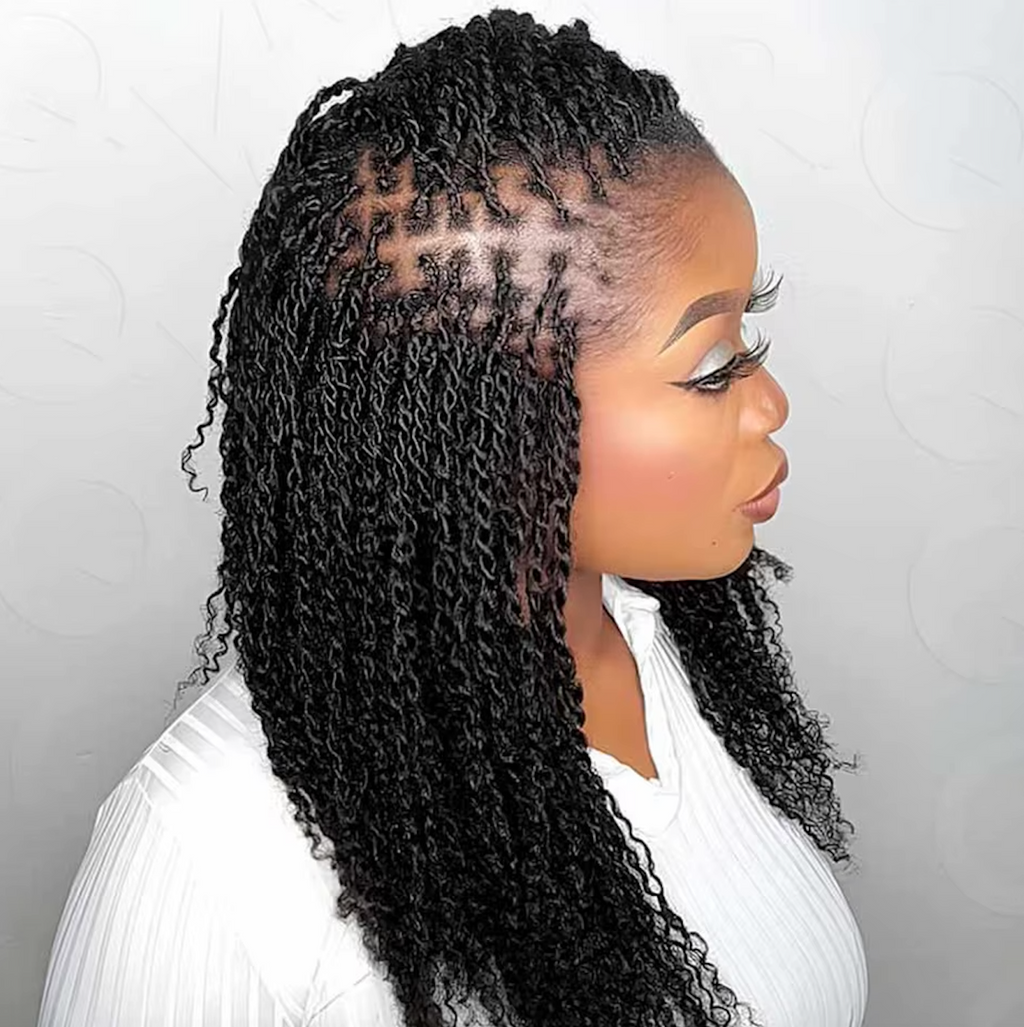 Micro Lock Human Afro Kinky Permanent Lock Extension Twist Natural Human Hair Bulk Braiding Hair