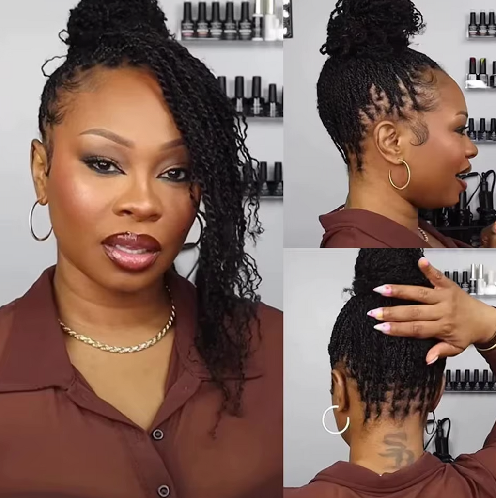 Micro Lock Human Afro Kinky Permanent Lock Extension Twist Natural Human Hair Bulk Braiding Hair