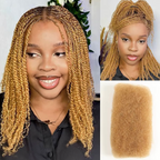 Micro Lock Human Afro Kinky Permanent Lock Extension Twist Natural Human Hair Bulk Braiding Hair