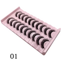 10 Pc Strip Lashes 3D Volume False Lashes Fluffy Mink Volume Eyelash set