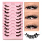 Natural Cat Eye 7/10 Pair Half Strip Lashes Style Mink Soft Lash Extension