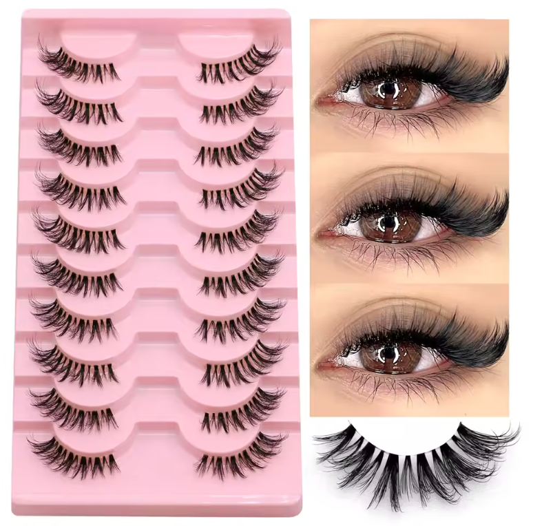 Natural Cat Eye 7/10 Pair Half Strip Lashes Style Mink Soft Lash Extension
