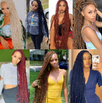 21 Pcs Goddess Faux Lock Pre Looped Crochet Hair Extensions 18 24 36 Inch 21 Pcs Set
