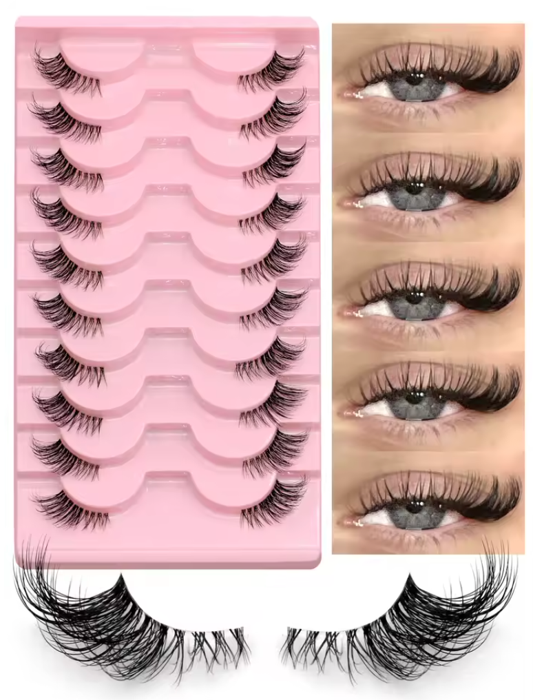 Natural Cat Eye 7/10 Pair Half Strip Lashes Style Mink Soft Lash Extension
