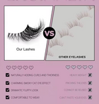 Natural Cat Eye 7/10 Pair Half Strip Lashes Style Mink Soft Lash Extension