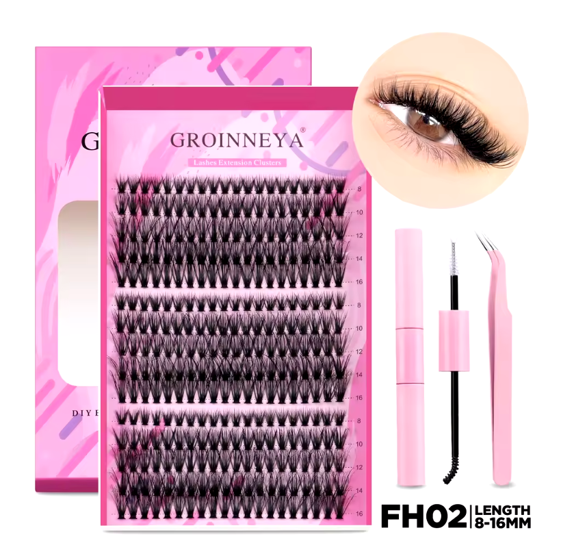 DIY Cluster Lash Kits Individual Cluster Lash Kits Full Fluffy 8-16 mm Set