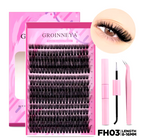 DIY Cluster Lash Kits Individual Cluster Lash Kits Full Fluffy 8-16 mm Set