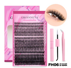 DIY Cluster Lash Kits Individual Cluster Lash Kits Full Fluffy 8-16 mm Set
