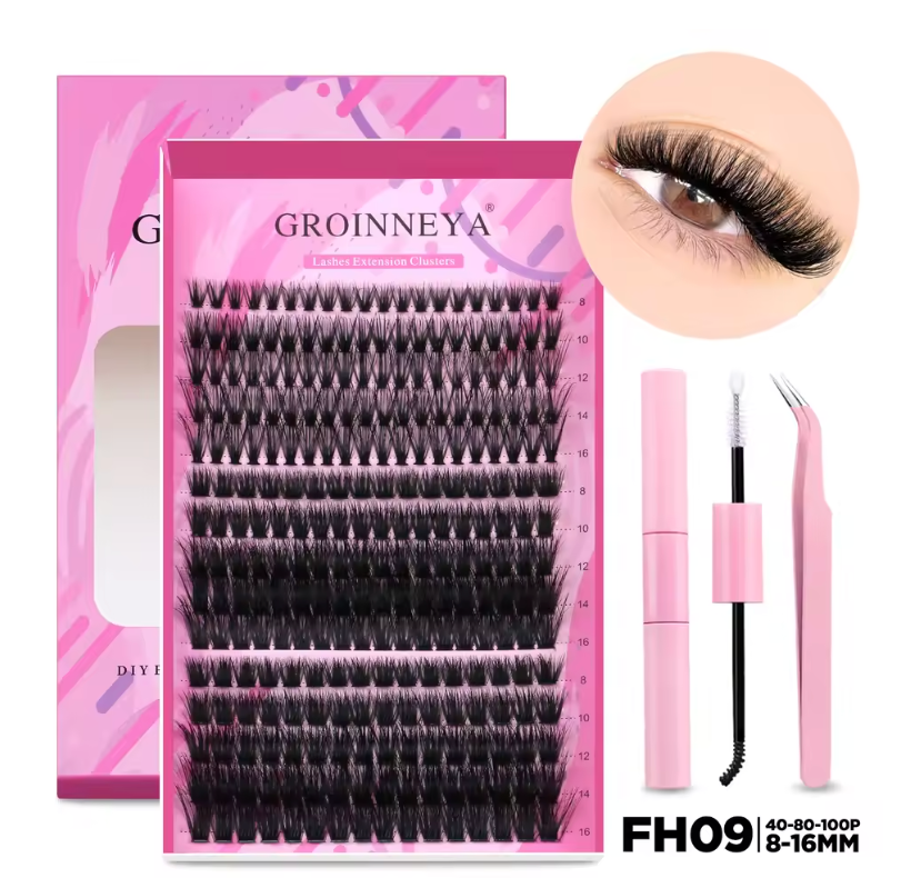 DIY Cluster Lash Kits Individual Cluster Lash Kits Full Fluffy 8-16 mm Set