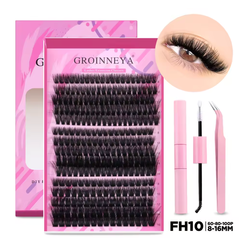 DIY Cluster Lash Kits Individual Cluster Lash Kits Full Fluffy 8-16 mm Set
