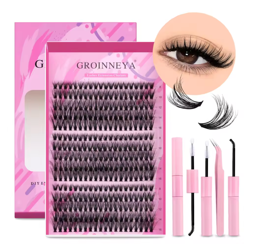 DIY Cluster Lash Kits Individual Cluster Lash Kits Full Fluffy 8-16 mm Set
