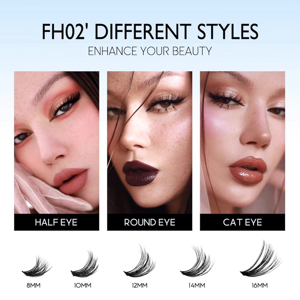 DIY Cluster Lash Kits Individual Cluster Lash Kits Full Fluffy 8-16 mm Set