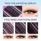 DIY Cluster Lash Kits Individual Cluster Lash Kits Full Fluffy 8-16 mm Set