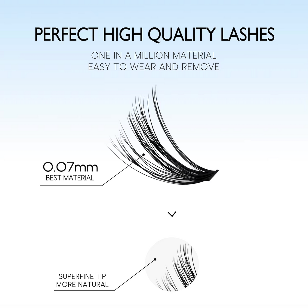 DIY Cluster Lash Kits Individual Cluster Lash Kits Full Fluffy 8-16 mm Set