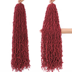 21 Pcs Goddess Faux Lock Pre Looped Crochet Hair Extensions 18 24 36 Inch 21 Pcs Set